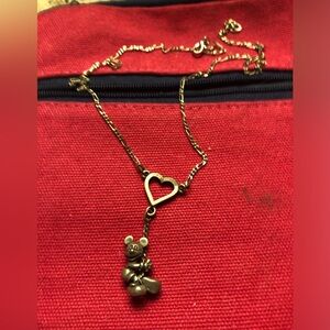 Misplaced ❤️🎠Disney Mickey Swinging from Heart Necklace $35 or $30 w/offer154A